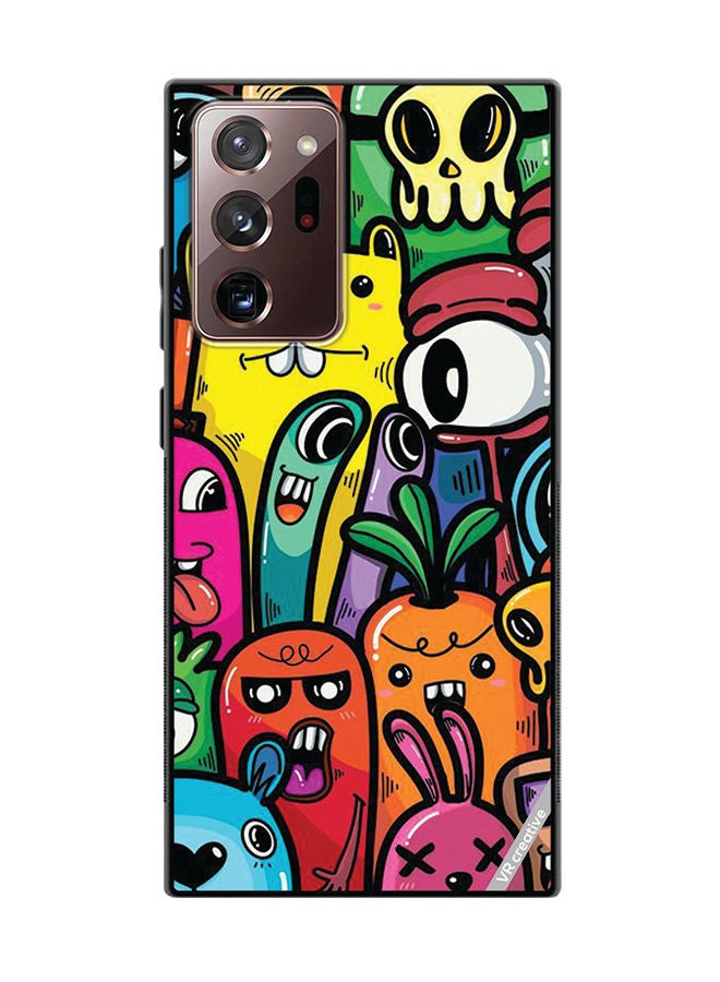 VR CREATIVE Protective Case Cover For Samsung Galaxy Note20 Ultra 5G Cartoon3 Design Multicolour - Image 1
