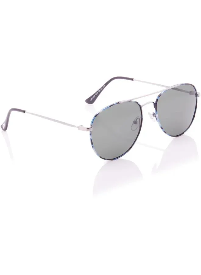 Lee Cooper Polarized Sunglasses Silver Frame G15 Mirror Lens 56mm  - LC1205C03