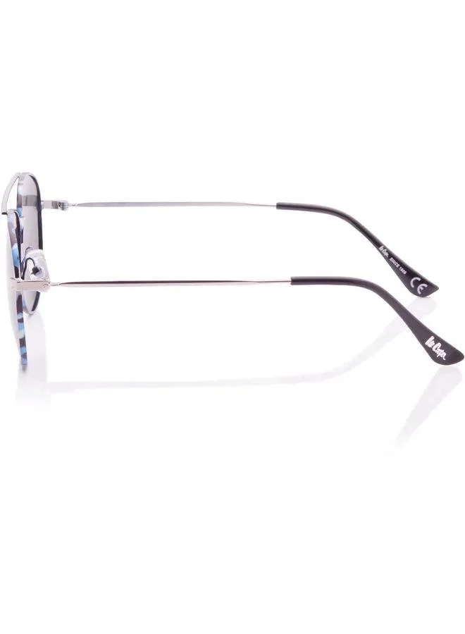 Lee Cooper Polarized Sunglasses Silver Frame G15 Mirror Lens 56mm  - LC1205C03