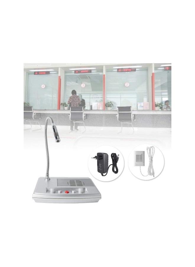 WYBOT - Dual Way Intercommunication Microphone, Counter Window Intercom Mic Speaker with Automatic Call Control and High Speech Resolution for Bank Office Hospital Station Shop US - Image 1