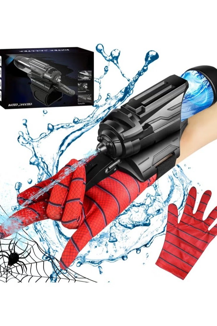 Spider Water Gun Toy for Kids, Spider Superhero Wrist Squirt Gun, Outdoor Water Squirt Gun Toys for Kids, Spider Hero Water Sprayer Toy with Glove, Summer Party Swimming Pool Beach Outdoor Water Fighting Toys for Kids - Image 1