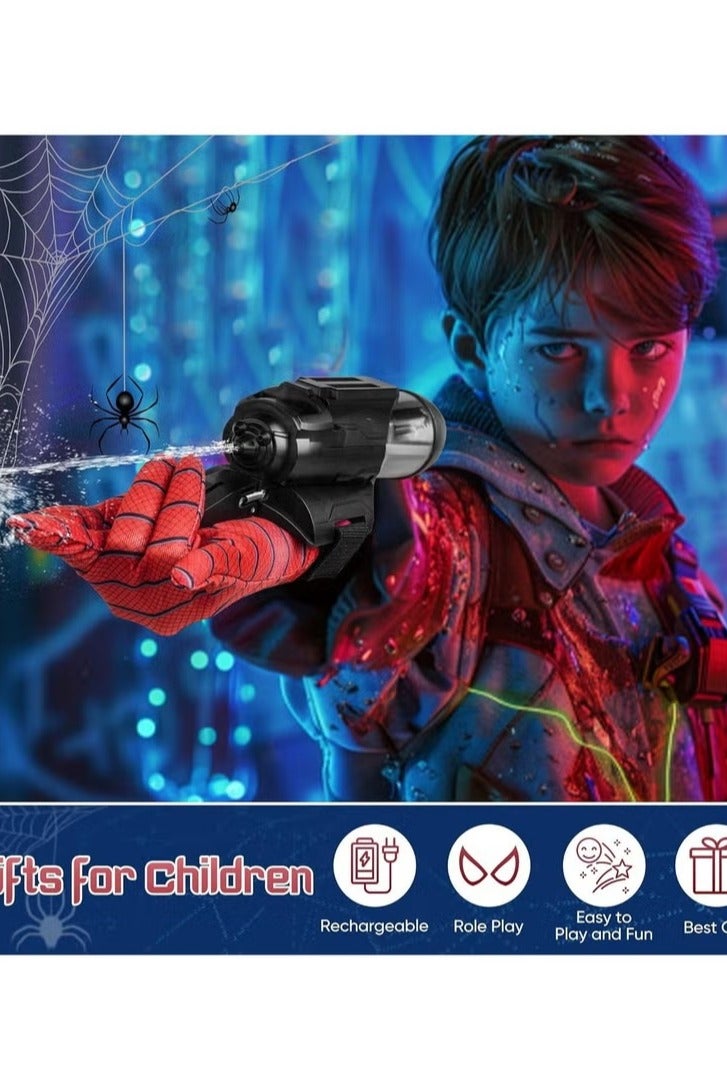 Spider Water Gun Toy for Kids, Spider Superhero Wrist Squirt Gun, Outdoor Water Squirt Gun Toys for Kids, Spider Hero Water Sprayer Toy with Glove, Summer Party Swimming Pool Beach Outdoor Water Fighting Toys for Kids - Image 3