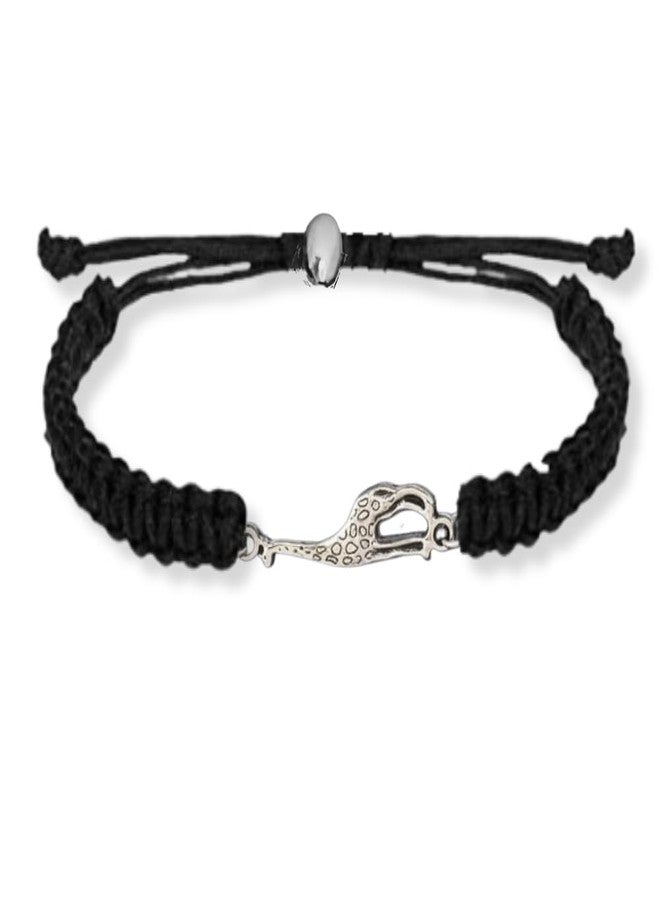 Sportybella Giraffe Charm Bracelet - Handmade Adjustable Braided Rope Bracelet, Boho Safari Jewelry Gift for Animal Lovers, Wildlife Enthusiasts, and Nature Admirers - Image 1