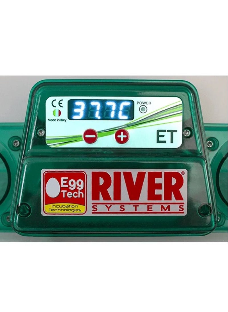 River - River Digital Automatic Incubator ET-49, Digital Incubator, With Ovomatic Egg Turning Unit, 49 Eggs, (Made in Italy) - Image 1
