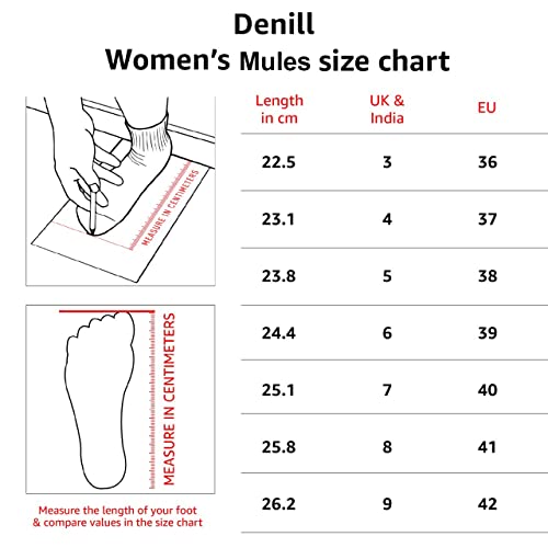 Denill Women Wedge Heel Mules UK- 8 Black - Image 3
