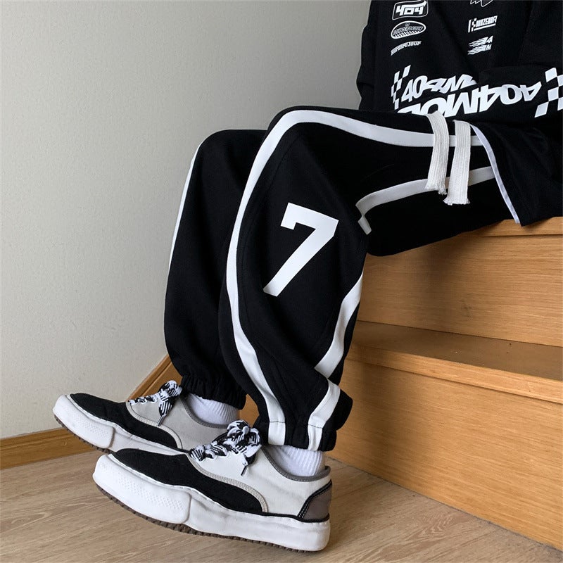 American Loose High Street Pants Boys Fashion 2024 Spring Cityboy Wide Leg Sports Pants - Image 4