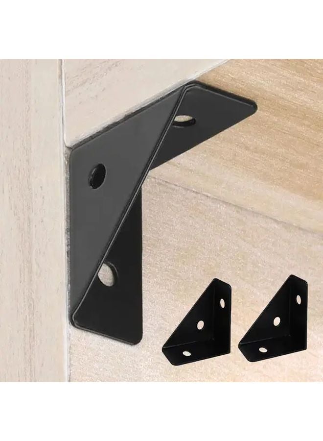Heavy Duty Steel Corner Brackets 90 Degree Right Angle Support 8pcs - Image 2