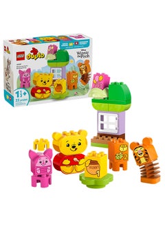 LEGO DUPLO  Disney Winnie the Pooh’s Birthday Party Building Toy - Educational Playset with 3 Figures incl. Tigger and Piglet - Birthday Gift Idea for 1.5 Plus Year Old Toddlers, Boys & Girls 10457 (22 pieces)  - Image 1