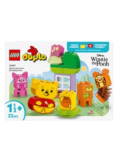 LEGO DUPLO  Disney Winnie the Pooh’s Birthday Party Building Toy - Educational Playset with 3 Figures incl. Tigger and Piglet - Birthday Gift Idea for 1.5 Plus Year Old Toddlers, Boys & Girls 10457 (22 pieces)  - Image 4