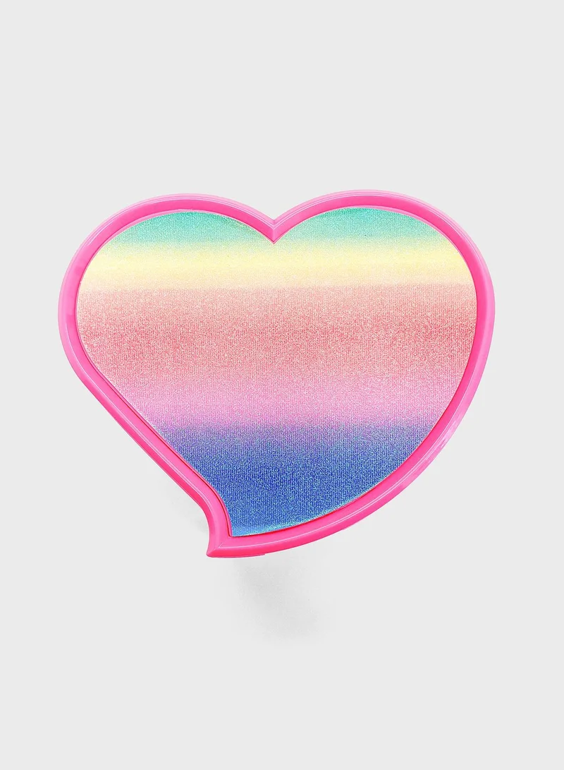 Claires Multi Rainbow Heart Makeup Set