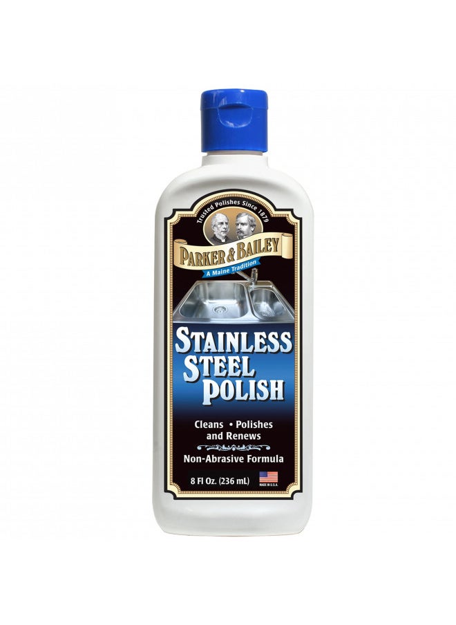 Parker & Bailey PARKER & BAILEY Stainless Steel Polish - Best Stainless Steel Cleaner for Appliances Sink Grill Cookware Clean Polish Restore Kitchen Cleaning Supplies Stain Remover Stainless Steel Cleaner and Polish  - Image 1