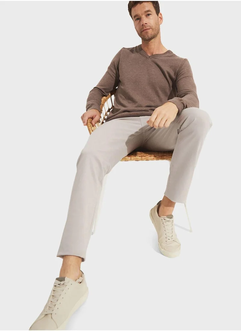 JUNE Essential Regular Ffit Pants
