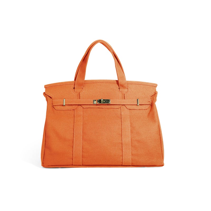Canvas Tote Bag, Orange - Image 1