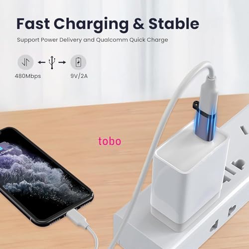 Tobo USB-C to Micro USB Adapter, USB Type C Female to Micro USB Male Converter USB C to Micro B 2.0 Charge & Data Sync Compatible with Samsung Galaxy S7 S6 J7 Note 5 Kindle Ps4 and More-TD-1300CC - Image 3