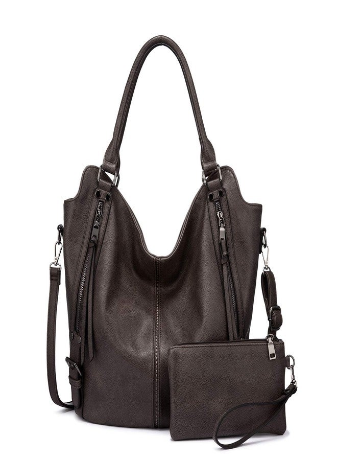 Realer Tote Bag for Women PU Leather Shoulder Bags Fashion Hobo Bags Large Purse and Handbags with Adjustable Shoulder Strap - Image 1