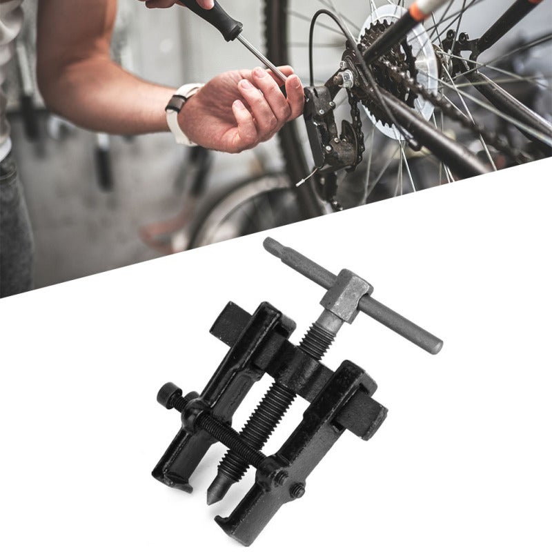 Two Jaw Puller Chrome Vanadium Steel Bearing Extractor - Durable Strength for Bicycle Motorcycle Automobile Repair - Image 1
