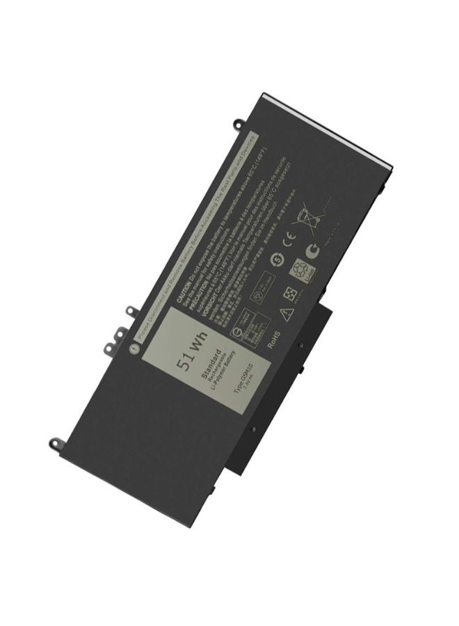 لاب-تك بطارية بديلة لجهاز Dell Latitude E5550 — متوافقة مع G5M10، 8V5GX — 7.4 فولت 51 واط/ساعة ليثيوم أيون، لون أسود - Image 3