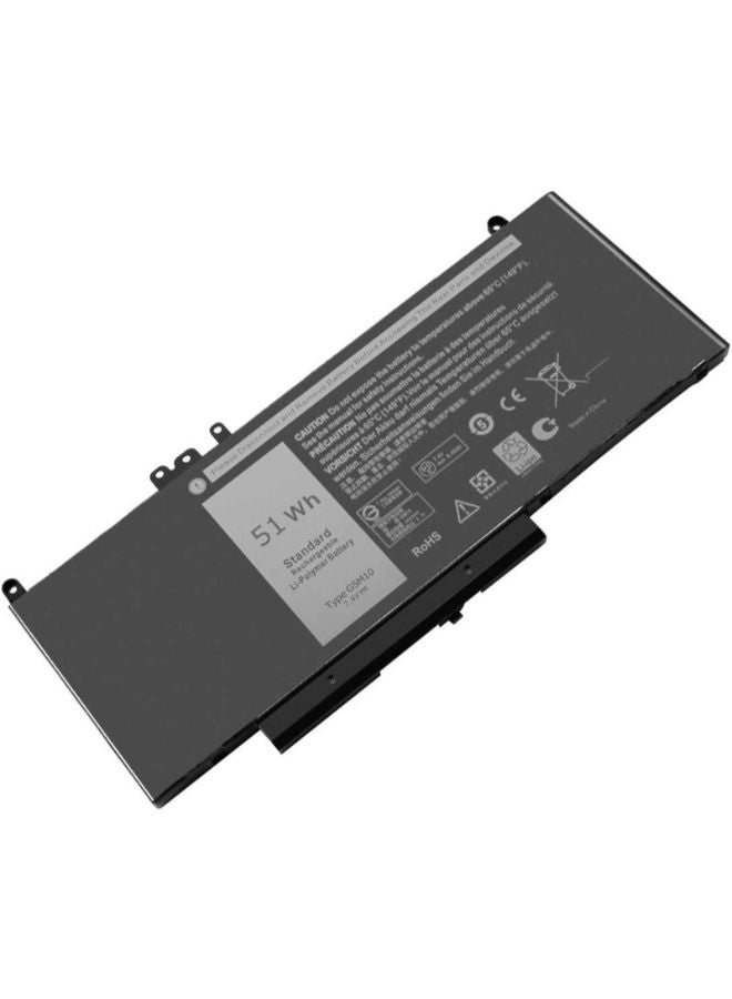 لاب-تك بطارية بديلة لجهاز Dell Latitude E5550 — متوافقة مع G5M10، 8V5GX — 7.4 فولت 51 واط/ساعة ليثيوم أيون، لون أسود - Image 4