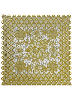 Generic 24-Piece Plastic Doilies Paper Gold 20cm  - Image 1