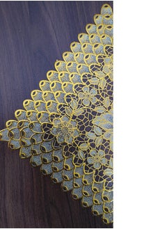 Generic 24-Piece Plastic Doilies Paper Gold 20cm  - Image 3
