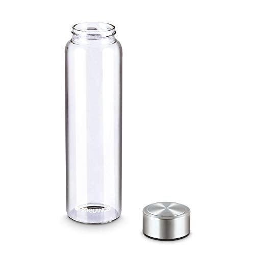 Freelance Vita Glass Water Bottle 1 Litre/LTR - Borosilicate Glass Bottle for Fridge - BPA-Free, Leak-Proof Lid for Office, Gym, Outdoors - Eco-Friendly, Reusable Water Bottle Glass - Image 2