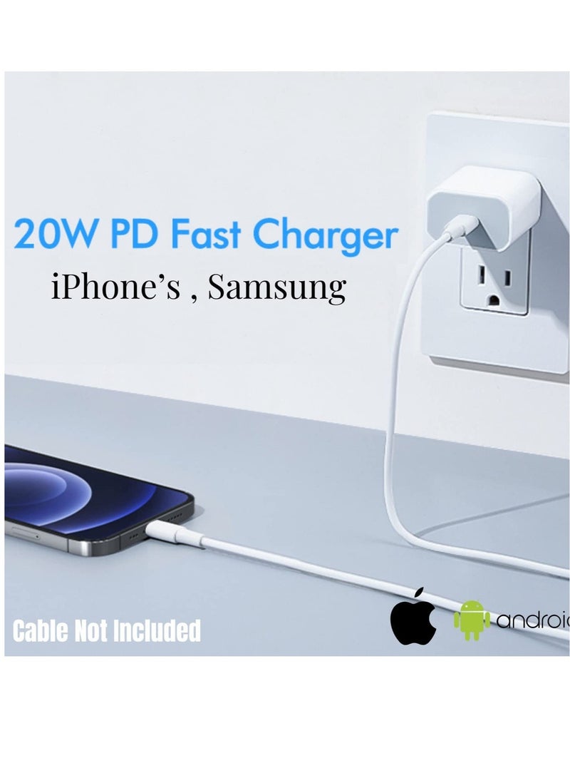 Fast 20W USB-C Brazilian and Plug Adapter for iPhone 13/13 Pro/iPhone 12/12 Mini/12 Pro/12 Pro Max/11 Pro Max/XS Max/XS/XR/X,iPad Pro  - Image 2