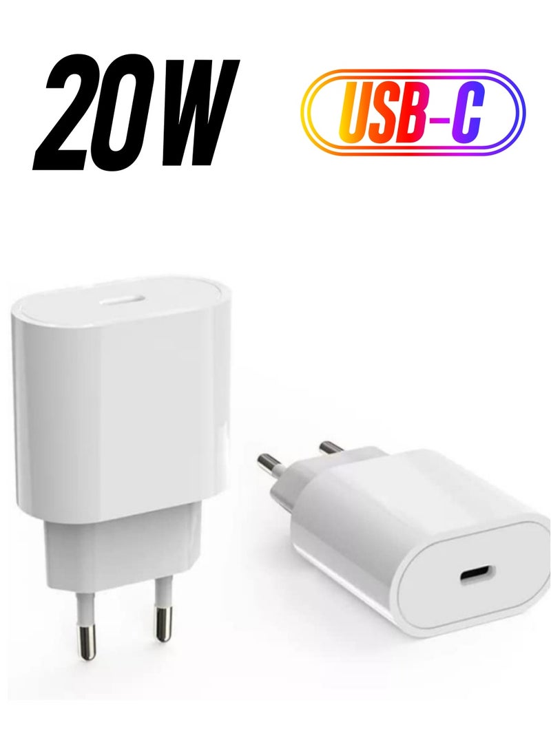 Fast 20W USB-C Brazilian and Plug Adapter for iPhone 13/13 Pro/iPhone 12/12 Mini/12 Pro/12 Pro Max/11 Pro Max/XS Max/XS/XR/X,iPad Pro  - Image 1