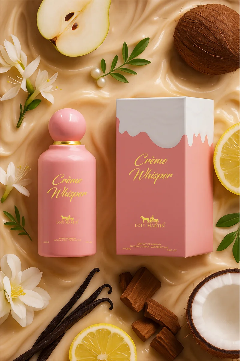 Loui Martin Creme Whisper – Extrait de Parfum 100ML | Creamy Coconut & Vanilla Fragrance