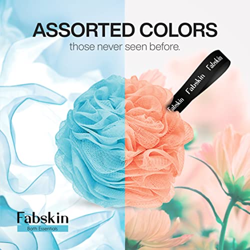 Fabskin Luxury Loofah For Men And Women | Body Scrubber | Pack Of 3 | Peach, Blue & Purple | Foaming Loofah | Made In India - Image 3
