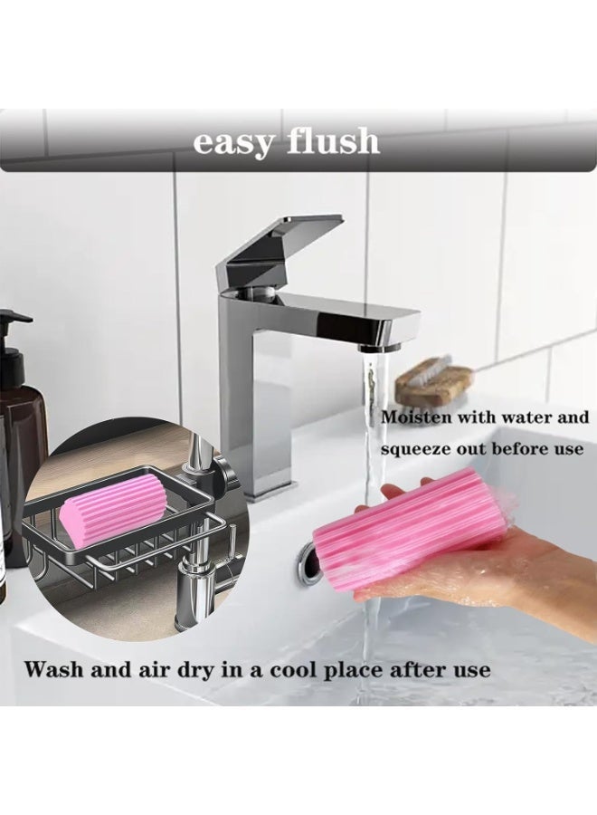 4 Pack Damp Dusting Sponge Duster,Household Cleaning Sponges, Reusable Household Cleaning Sponge Tool for Blinds, floorboards, Fan Blades, Vents, Glass, Railings, Mirrors - Image 5