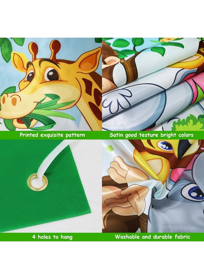 iPartyCool - Safari Animal Games, Animal Bean Bag Toss Game For Kids, Jungle Party Decorations,Fun Birthday Party Games Animal Toss Across Game For Kids Games Safari Birthday Decorations Party Supplies - Image 1