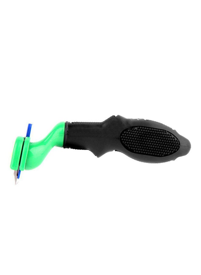 NIBEMINENT Long And Short Hair Grooming Brush Tool Green/Black Smallyard - Image 2
