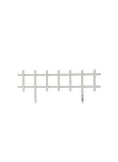 MasterMark 33-Cape Cod Interlocking Hinge Plastic Garden Fence White 34.3 x 84 cm 38532 