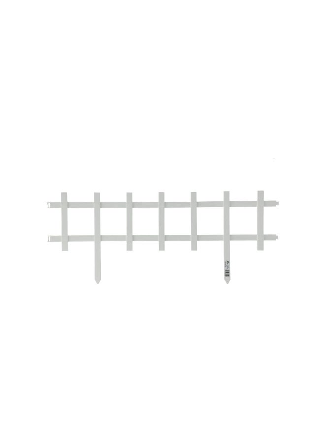 سياج بلاستيكي أبيض للحديقة، يحتوي على 33 لوح متشابك، مقاس 34.3 * 84 سم، رقم الموديل 38532