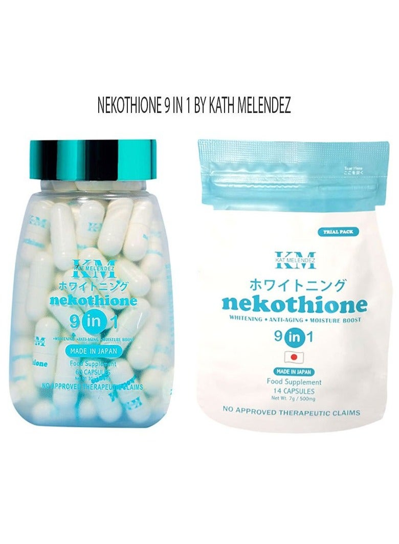 KM Nekothione 9 في 1 Kath Melendez Neko Glutathione وNekocee Pouch مجانًا