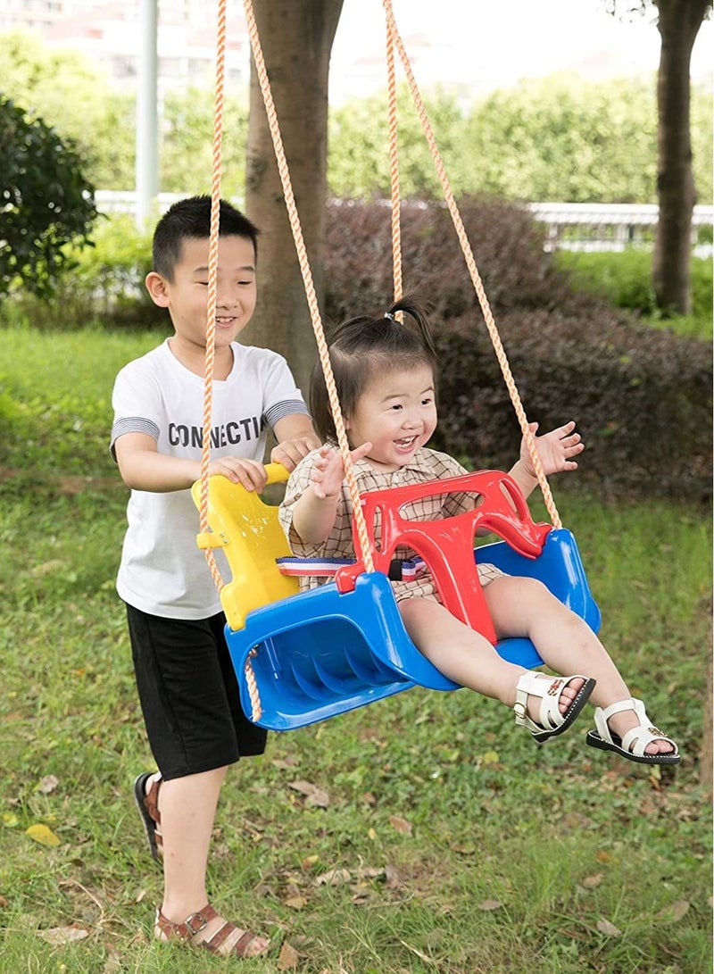 DubaiGallery Baby Swing 3-in-1 Safe Swing Baby to Teenager with Carabiners and Hanging Belt Baby Seat Adjustable and Growing with Swing Seat Garden Swing for Baby and Children - Image 4