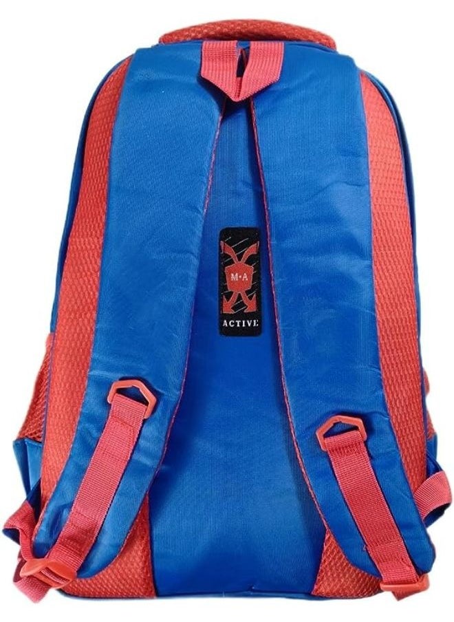 Generic School backpack, 3 zippers, for boys, 18 inches, 3D graphics, lifelike, super hero  - Image 2