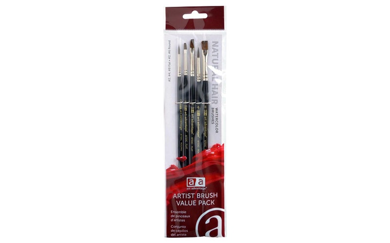 Art Advantage Brush Set Watercolor 5pc - Image 3