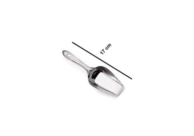 SBA PRIME Stainless Steel Atta Scoop/Shovel for Kitchen | Multipurpose Scoop for Flour, Sugar, Rice & Grains | Rust-Free Durable Metal Scooper (Pack of 3) - Image 3