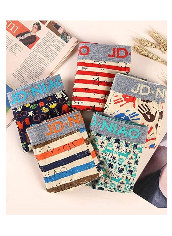 JD Pack Of 5 Mens Cotton Boxer Briefs  - Image 4