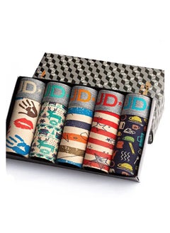 JD Pack Of 5 Mens Cotton Boxer Briefs  - Image 2