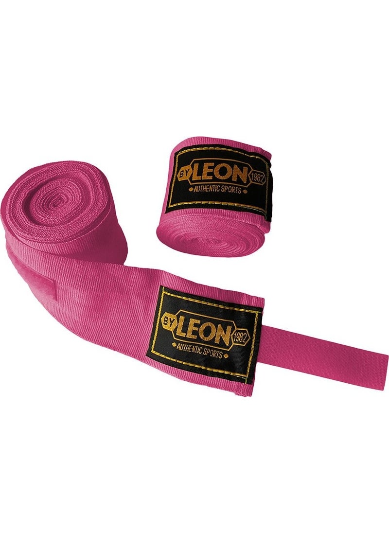 By Leon 1982 Leon Elastic Boxing, Kick Boxing and Muay Thai Bandage 3.5 Meters Pink 
