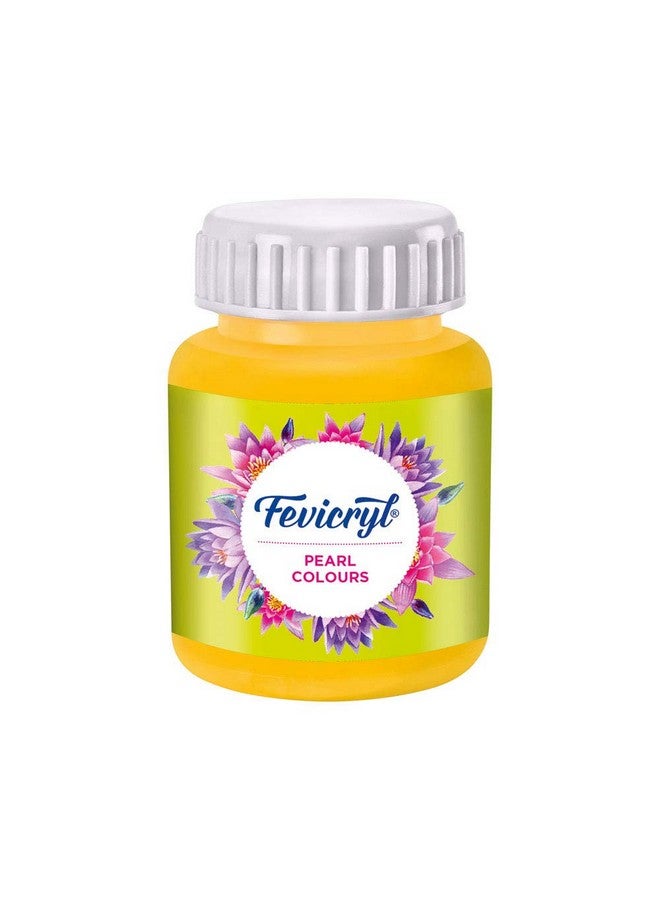 Fevicryl Pidilite Fevicryl Pearl Acrylic Painting Color (Golden Yellow, 100ml) - Image 1