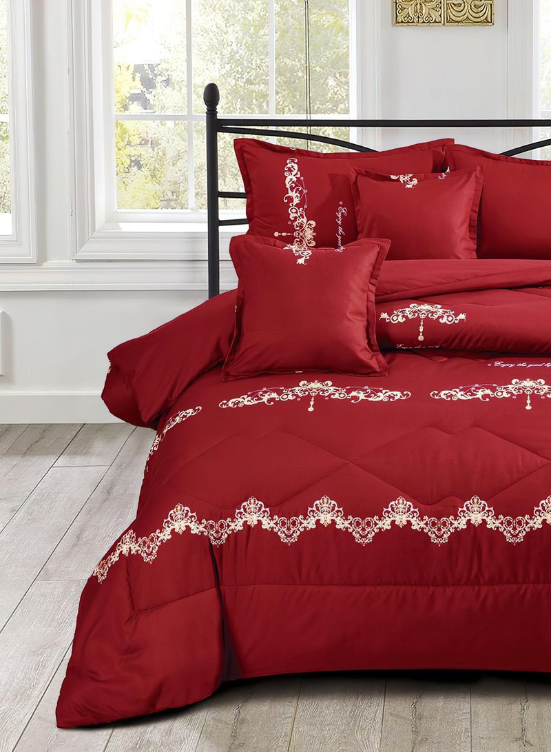 مينج لي مفرش سرير أنيق مقاس مفرد 4 قطع، يتضمن لحاف و ملاءة سرير وغطاء وسادة نوم و غطاء وسادة ديكور، لحاف خفيف الوزن ويستخدم على الاتجاهين، مناسب لجميع الفصول - Image 2