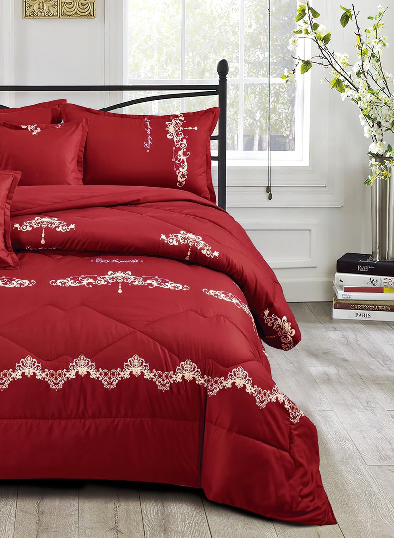 مينج لي مفرش سرير أنيق مقاس مفرد 4 قطع، يتضمن لحاف و ملاءة سرير وغطاء وسادة نوم و غطاء وسادة ديكور، لحاف خفيف الوزن ويستخدم على الاتجاهين، مناسب لجميع الفصول - Image 3