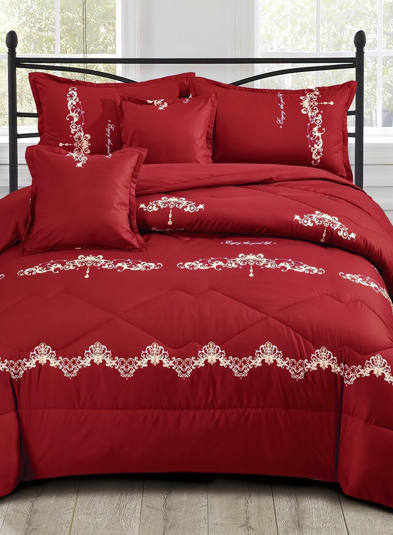 مينج لي مفرش سرير أنيق مقاس مفرد 4 قطع، يتضمن لحاف و ملاءة سرير وغطاء وسادة نوم و غطاء وسادة ديكور، لحاف خفيف الوزن ويستخدم على الاتجاهين، مناسب لجميع الفصول - Image 4