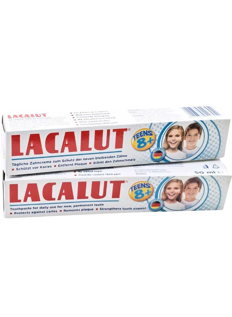 لاكالوت تينتس 8 + معجون أسنان 50 مل - حماية التجويف والعناية بالمينا - Image 2