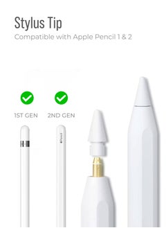 blupebble Replacement Tips for Apple Pencil, Pack of 6 Compatible with Apple Pencil 1st Gen and 2nd Gen, No Wear Out Fine Point Precise Control Pen Like Nibs for Apple Pencil  - Image 4