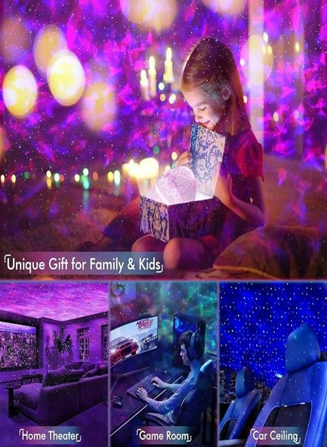 M MIAOYAN Bedroom projector, remote control and white noise bluetooth speaker, 14 colors LED night light for kids room, adult home theater, party, living room decoration  - Image 3