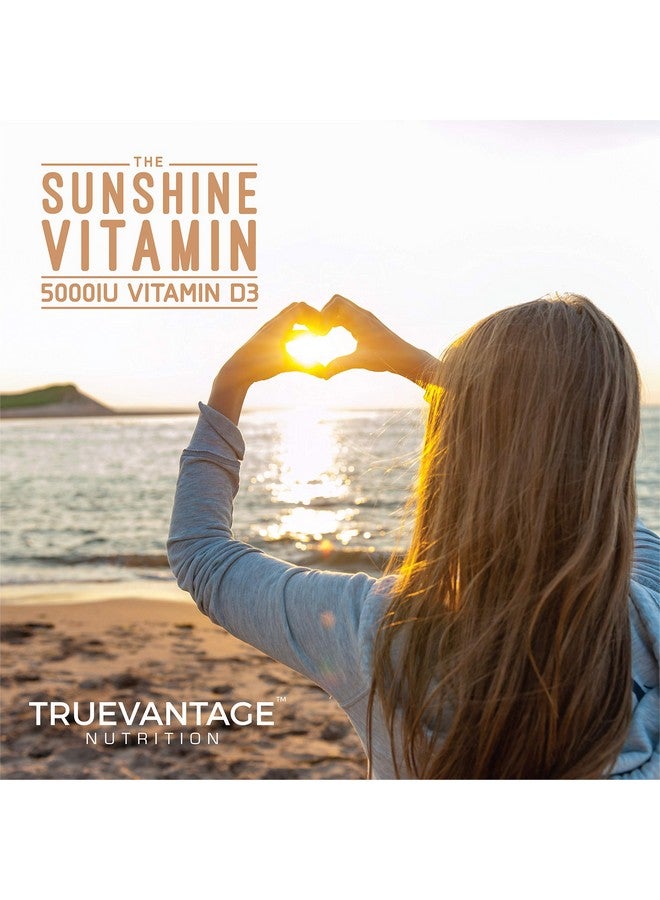 Truevantage Nutrition Vitamin K2 D3 Supplement 5000 IU D3 and 180 mcg Vitamin k2 MK7 Supplement for Healthy Bones, Healthy Heart & Cardiovascular Health-60 Easy to Swallow Vegetable caps of MenaQ7 K2 MK7 - Image 5